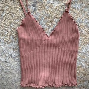 Intimately Free People Bralette Pink Ruffle